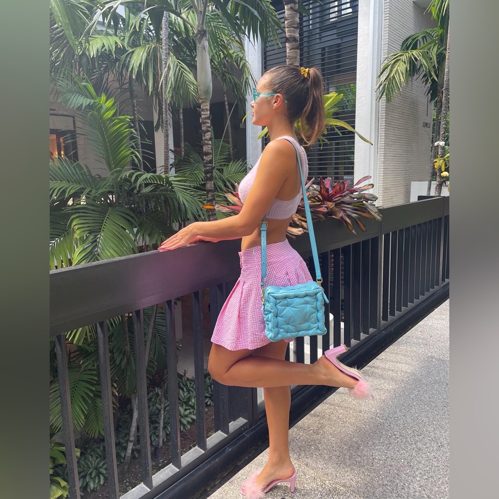 Bamba pink gingham set